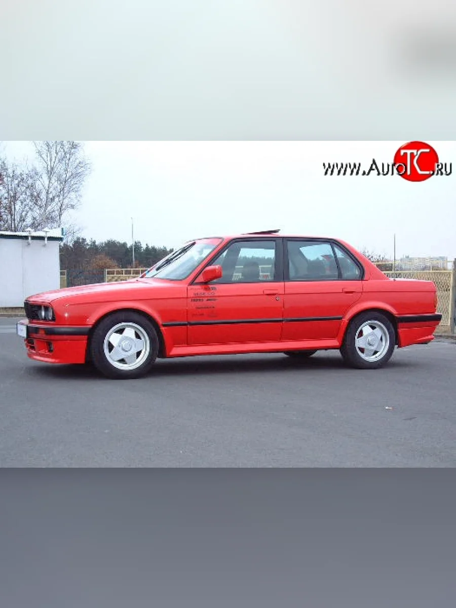 Пороги накладки Elegance BMW 3 серия E30 седан (1982-1991) (стеклопластик жёсткий, Неокрашенные)  в Самаре Самарской области