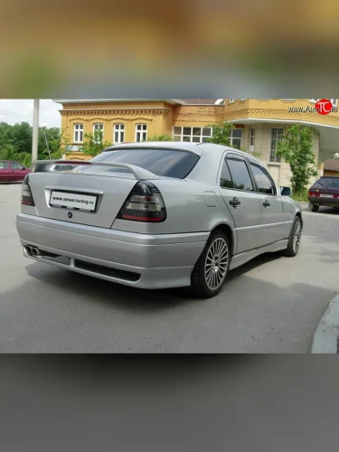 Накладка заднего бампера Rieger Mercedes-Benz C-Class W202 дорестайлинг седан (1993-1997)