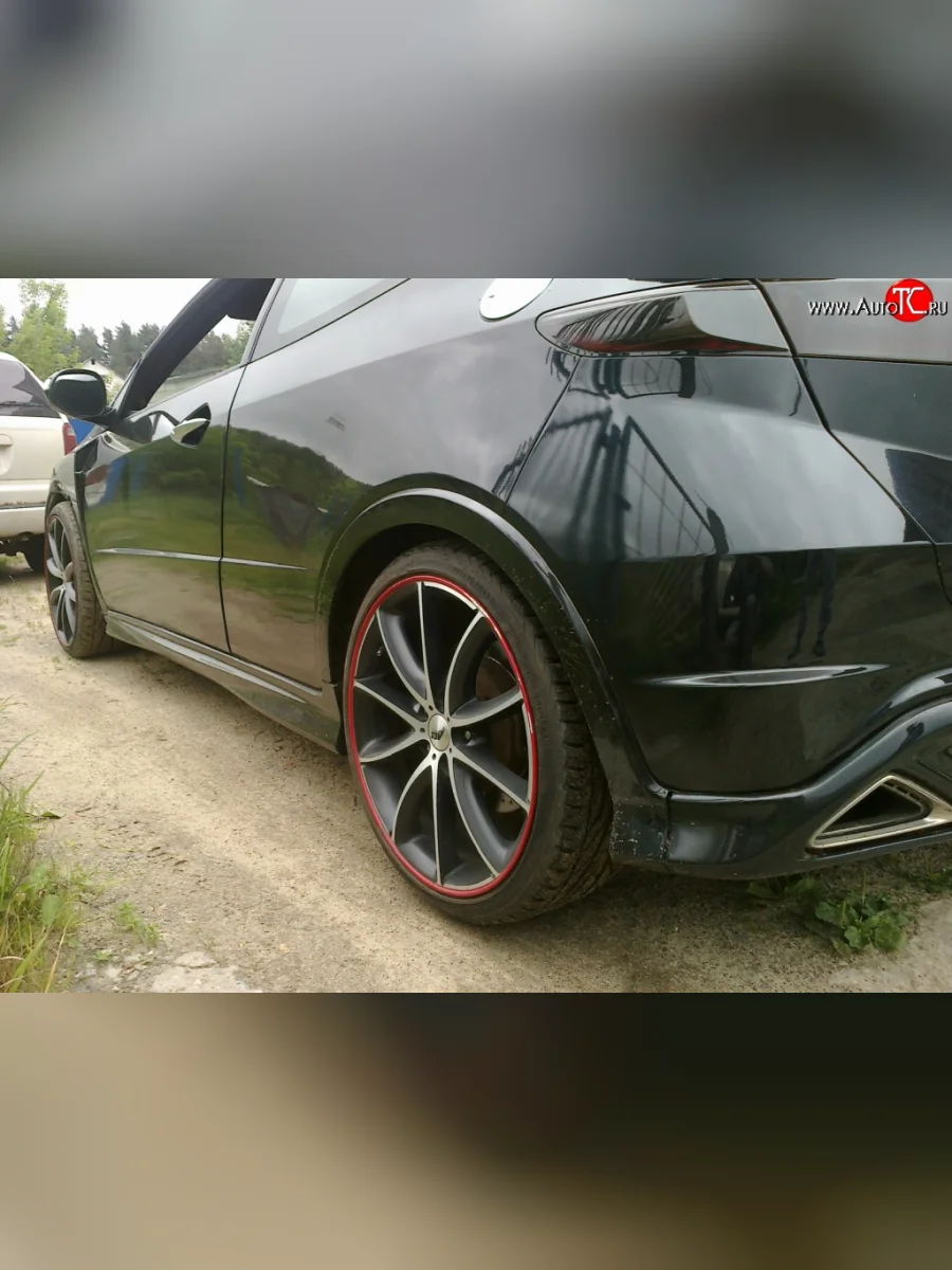 Пороги накладки Mugen Honda Civic FK,FN хэтчбэк 5 дв. дорестайлинг (2005-2008)  в Керчи Республика Крым