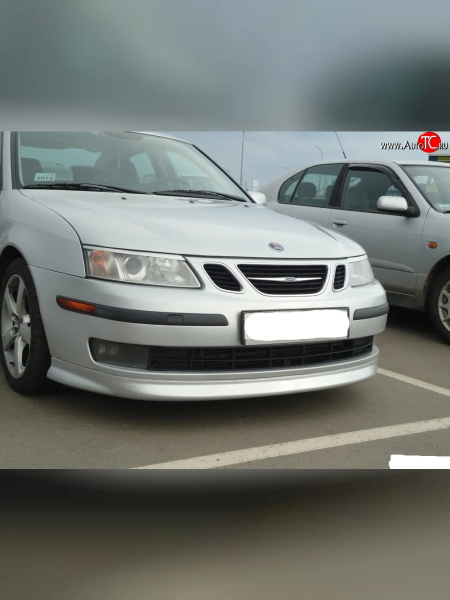 Накладка Sport на передний бампер SAAB 9-3 YS3F универсал дорестайлинг (2003-2007)  в Керчи Республика Крым
