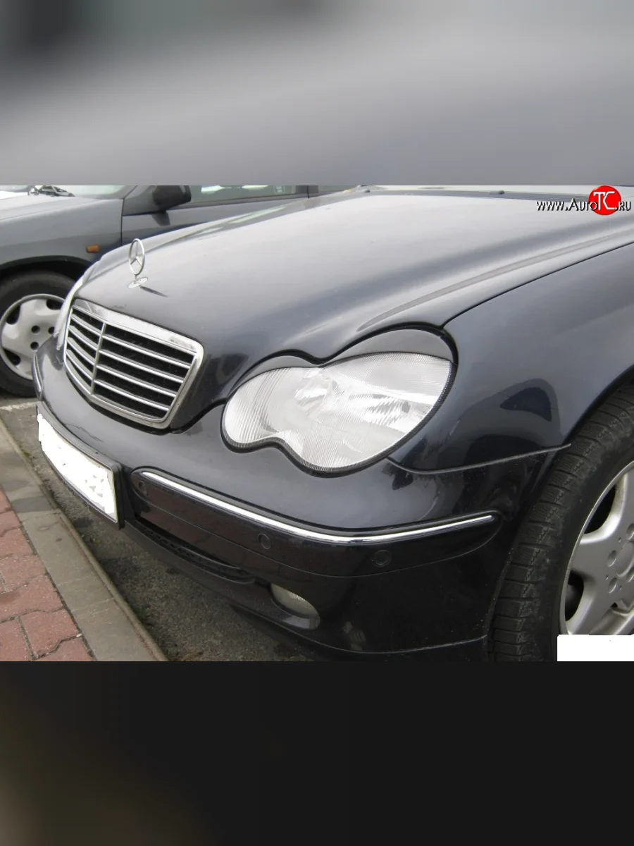 Реснички Sport на фары Mercedes-Benz C-Class W203 дорестайлинг седан (2000-2004)  в Самаре Самарской области