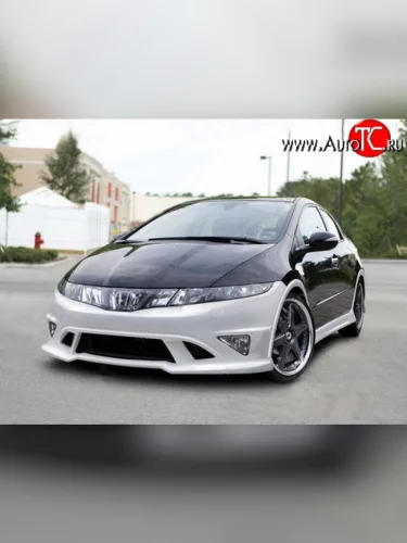 Передний бампер NeoDesign Honda Civic FK,FN хэтчбэк 5 дв. дорестайлинг (2005-2008)