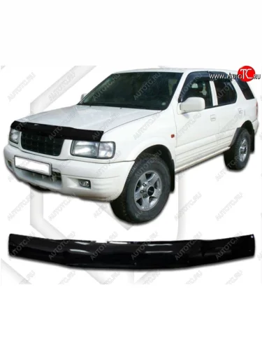 Дефлектор капота CA-Plastic (Classic черный) Isuzu Wizard (1998-2004)