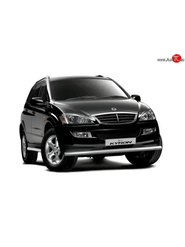Одинарная защита переднего бампера Petroil Tuning диаметром 63 мм SSANGYONG Kyron (2005-2007) дорестайлинг
