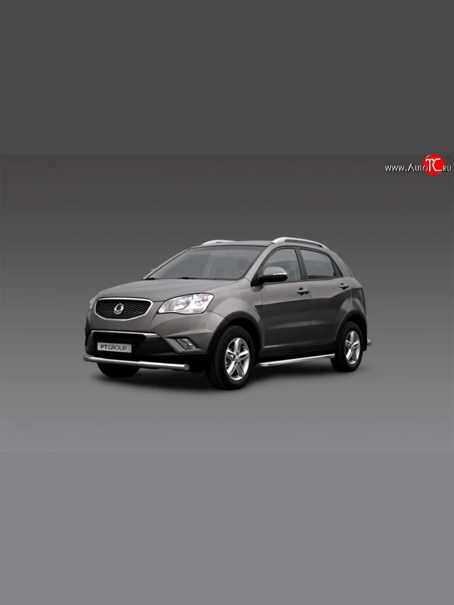 Широкая защита порогов Petroil Tuning SSANGYONG Actyon дорестайлинг (2010-2013)  в Керчи Республика Крым