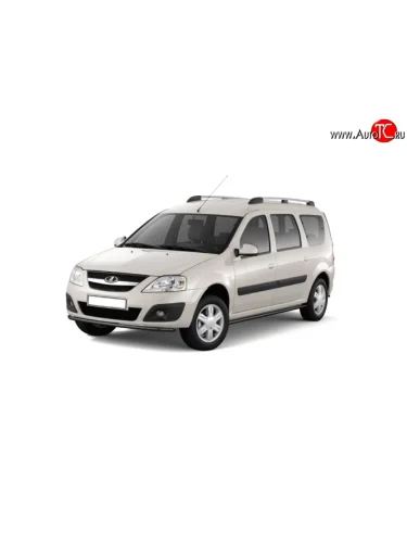 Защита порогов из трубы Ø51 Petroil Tuning (Нержавеющая полированная сталь) Лада ВАЗ Ларгус (2012-2025) дорестайлинг R90, рестайлинг R90