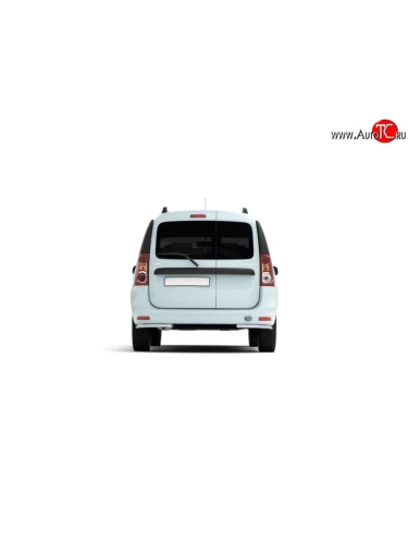 Защита заднего бампера из двух боковых уголков диаметром 51 мм Petroil Tuning (Нержавеющая полированная сталь) Лада ВАЗ Ларгус (2012-2021) дорестайлинг R90