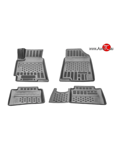 Комплект ковриков в салон Delform 4 шт. (полиуретан) KIA Rio 3 QB хэтчбек 5 дв. дорестайлинг (2011-2015)