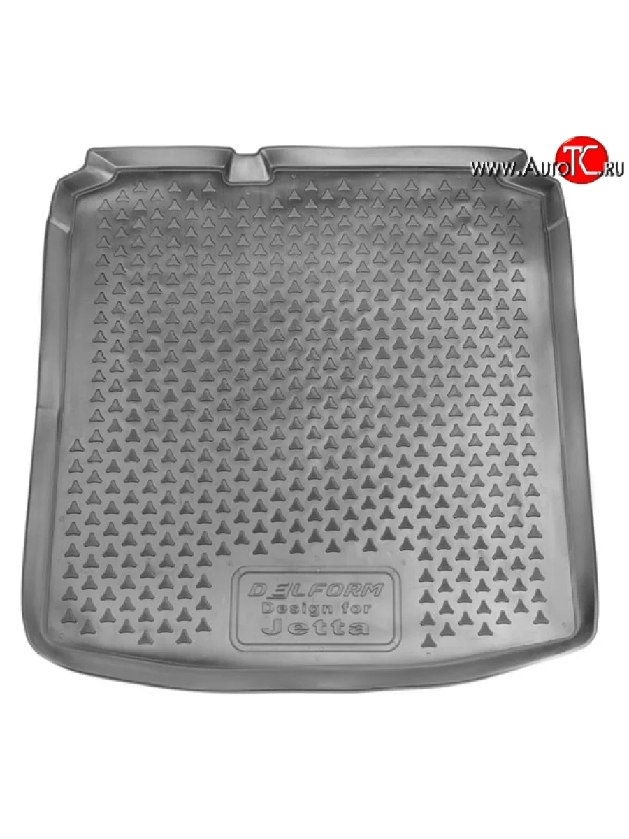 Коврик в багажник (с карманами) Delform (полиуретан) Volkswagen Jetta A6 седан дорестайлинг (2011-2015)  в Воронеже Воронежской области