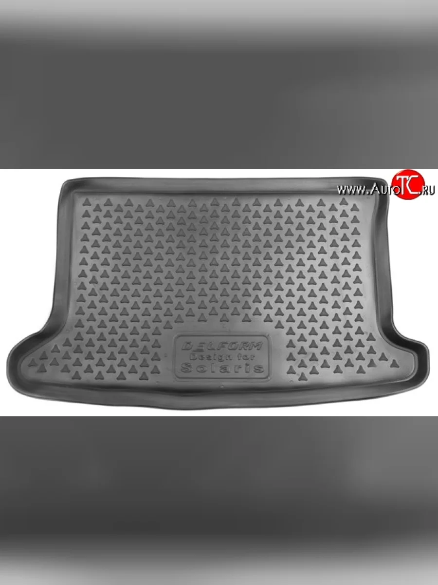 Коврик в багажник Delform (полиуретан) Hyundai Solaris RBr седан рестайлинг (2014-2017)  в Перми Пермском крае
