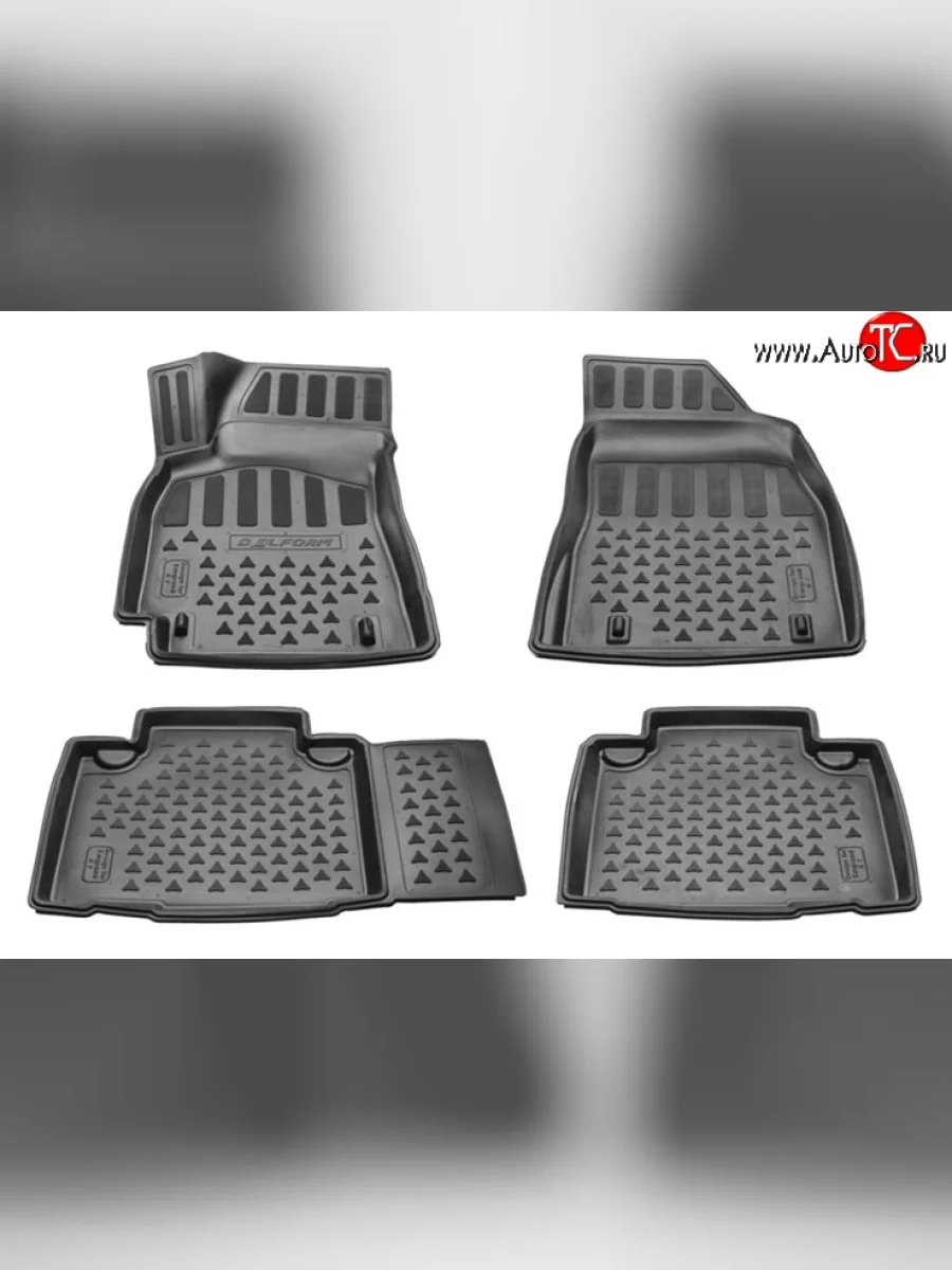 Комплект ковриков в салон Delform 4 шт. (полиуретан) Geely Emgrand X7 дорестайлинг (2011-2015)  в Керчи Республика Крым