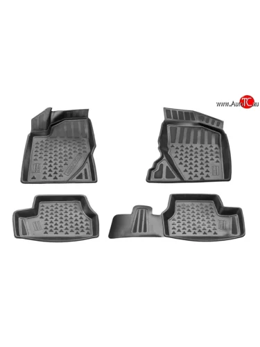 Комплект ковриков в салон Delform 4 шт. (полиуретан) Лада ВАЗ Гранта FL 2192 хэтчбек (2018-2025)