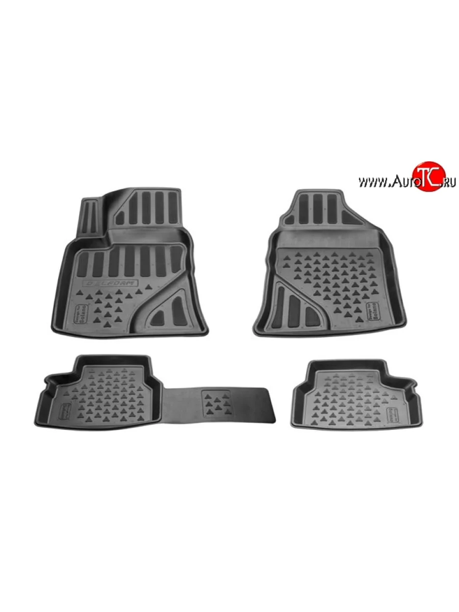 Комплект ковриков в салон Delform 4 шт. (полиуретан) Lifan Solano  дорестайлинг (2010-2015)  с доставкой в г. Керчь