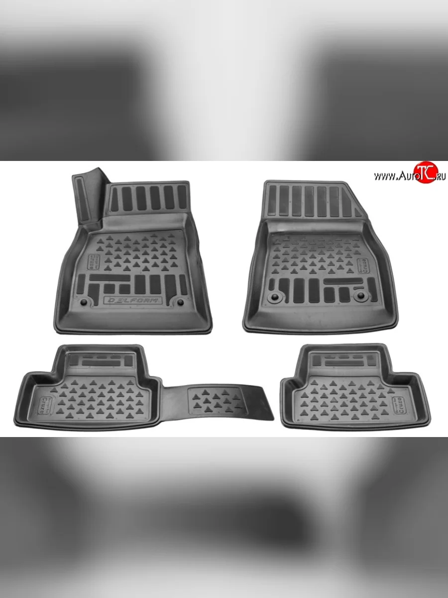 Комплект ковриков в салон Delform 4 шт. (полиуретан) Chevrolet Cruze J300 седан дорестайлинг (2009-2012)  в Керчи Республика Крым