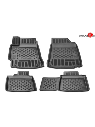 Комплект ковриков в салон Delform 4 шт. (полиуретан) Toyota Camry XV50 дорестайлинг (2011-2014)
