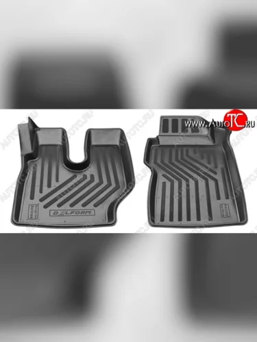 Комплект ковриков в салон Delform 2 шт. (полиуретан) Mercedes-Benz Actros (1995-2025)