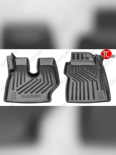 Комплект ковриков в салон Delform 2 шт. (полиуретан) Mercedes-Benz Axor (2007-2012)