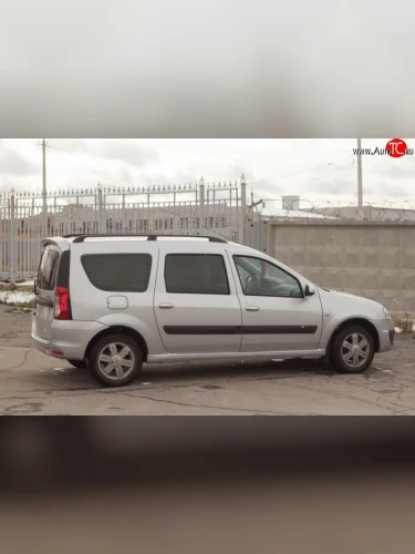 Пороги накладки Кураж Лада ВАЗ Ларгус (2012-2025) дорестайлинг R90, рестайлинг R90