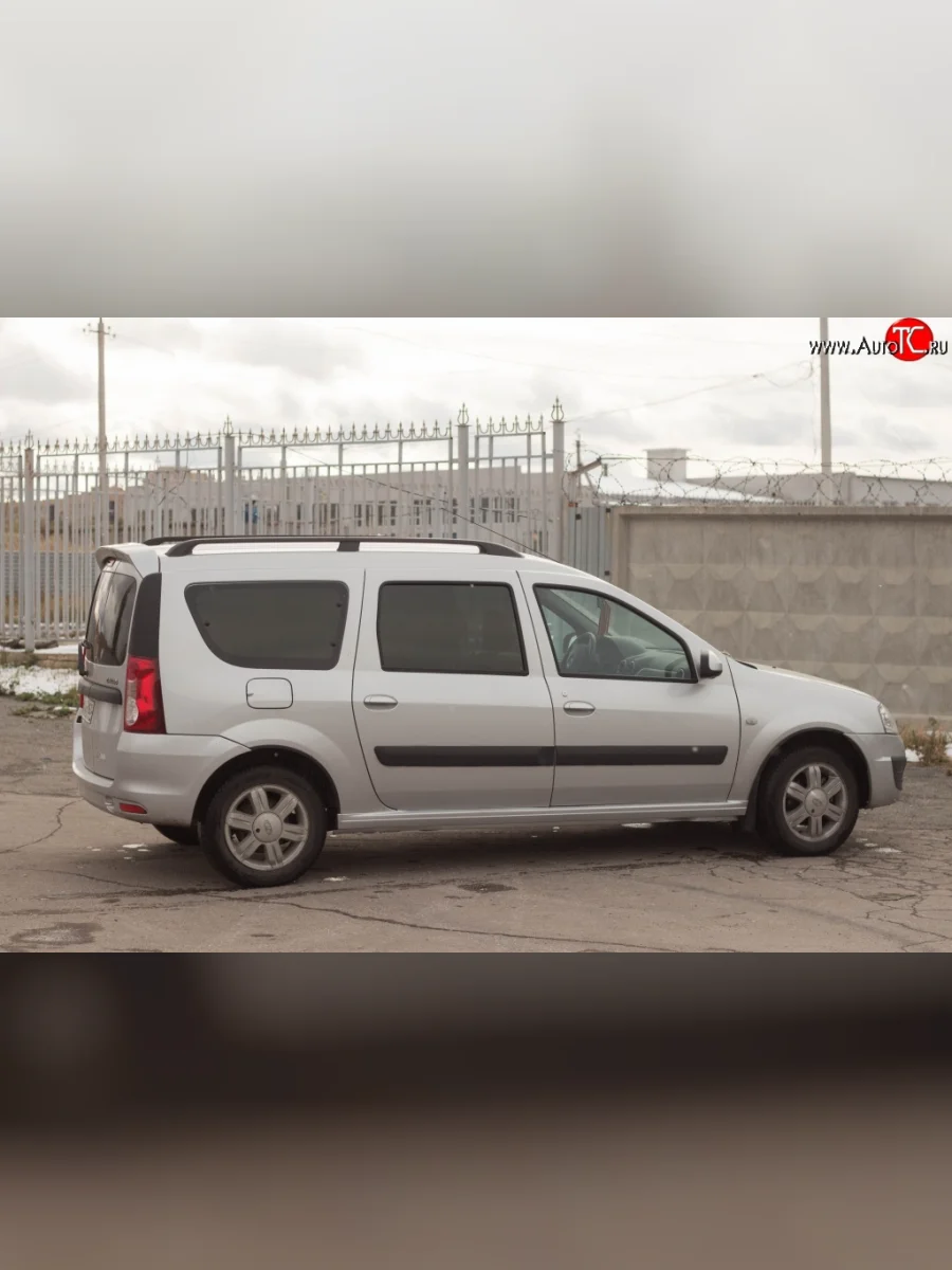 Пороги накладки Кураж Лада ВАЗ Ларгус рестайлинг R90 (2021-2025) (Неокрашенные)  в Керчи Республика Крым