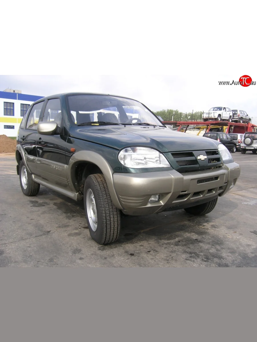 Комплект пластиковых порогов KURAJ V2 Chevrolet Niva 2123 дорестайлинг (2002-2008) (Неокрашенные)  в Керчи Республика Крым