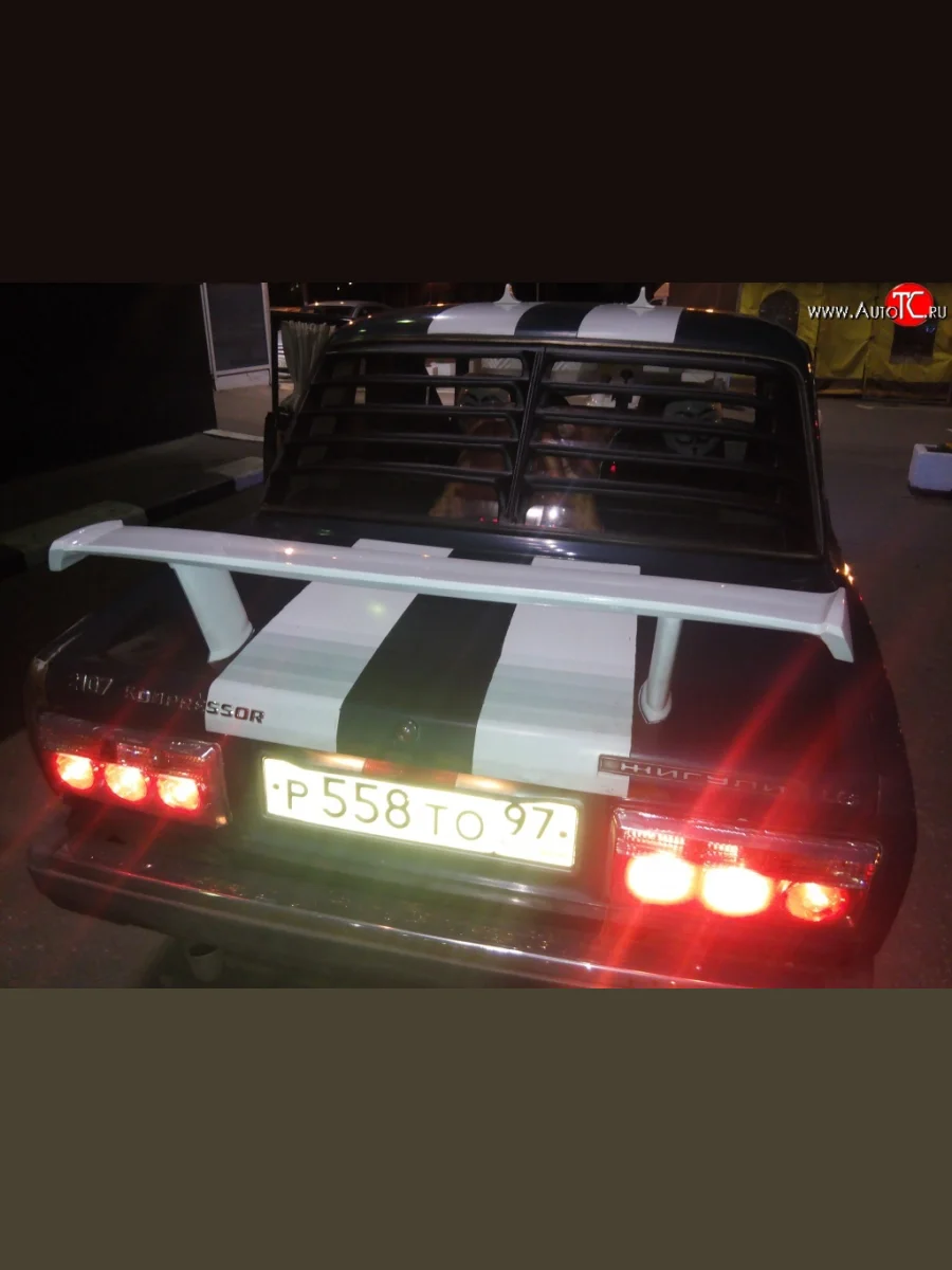 Высокий универсальный спойлер Кураж Geely Otaka (2006-2009) (Без места под стоп сигнал, Неокрашенный)