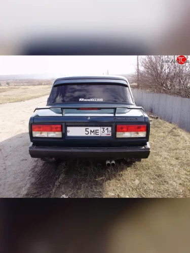 Длинный универсальный спойлер Кураж Hyundai Solaris HCR седан рестайлинг (2020-2022) (С местом под стоп сигнал)