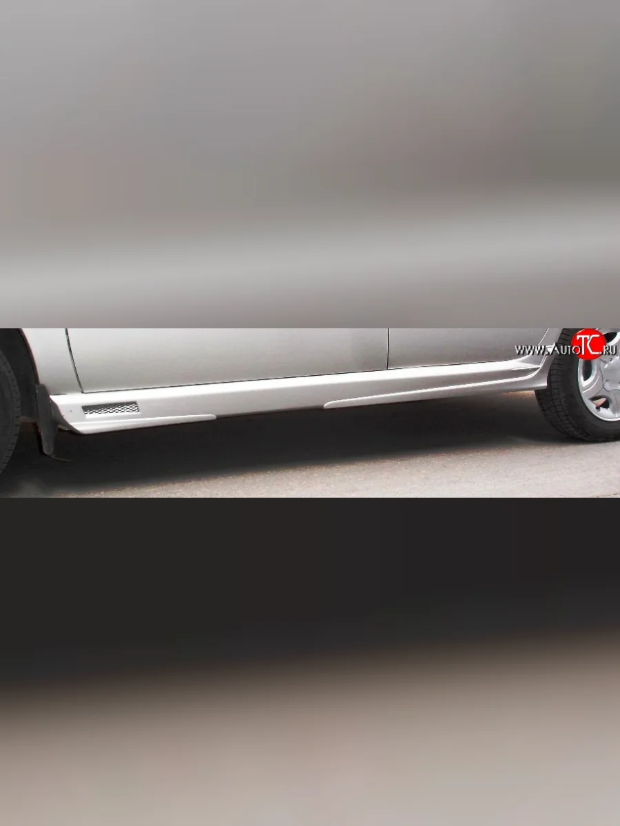 Пороги накладки Акула Лада ВАЗ Гранта 2190 седан  дорестайлинг (2011-2017) (Неокрашенные)  в Керчи Республика Крым