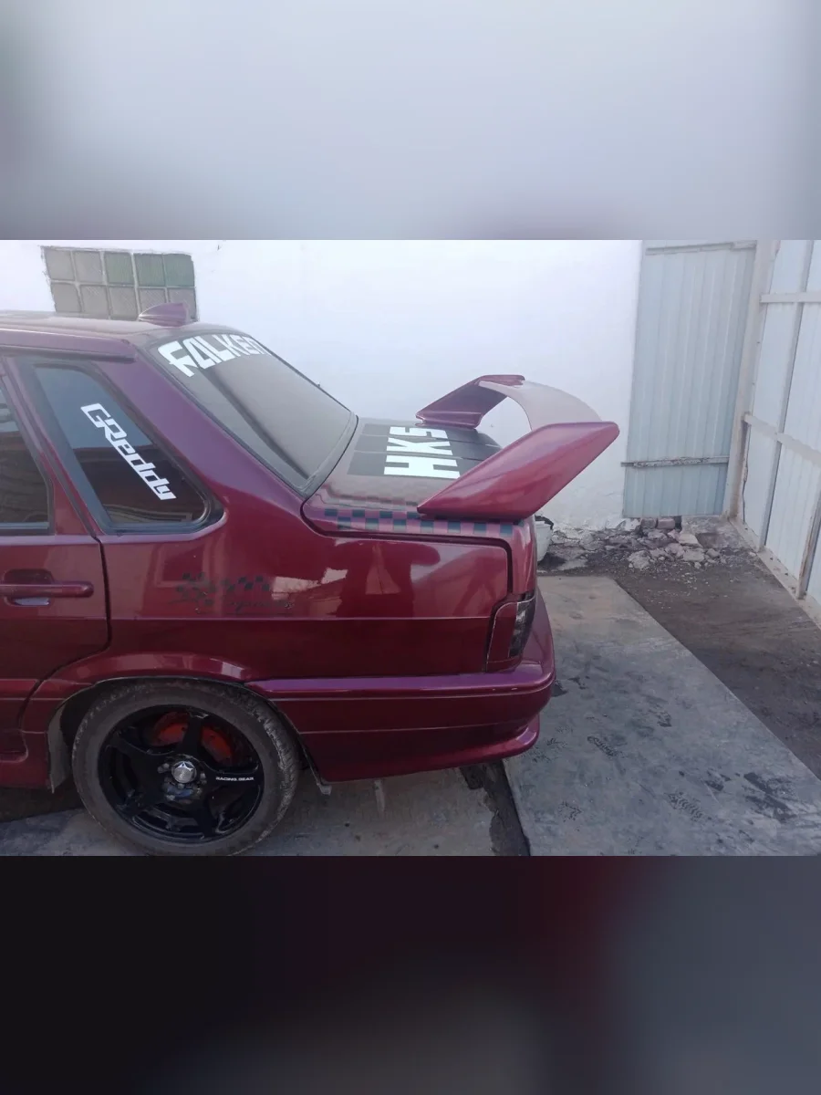 Cпойлер (под сверление) Ферарри  Лада ВАЗ 2115 (1997-2012) (Без места под стоп сигнал, неокрашенный)  в Самаре Самарской области