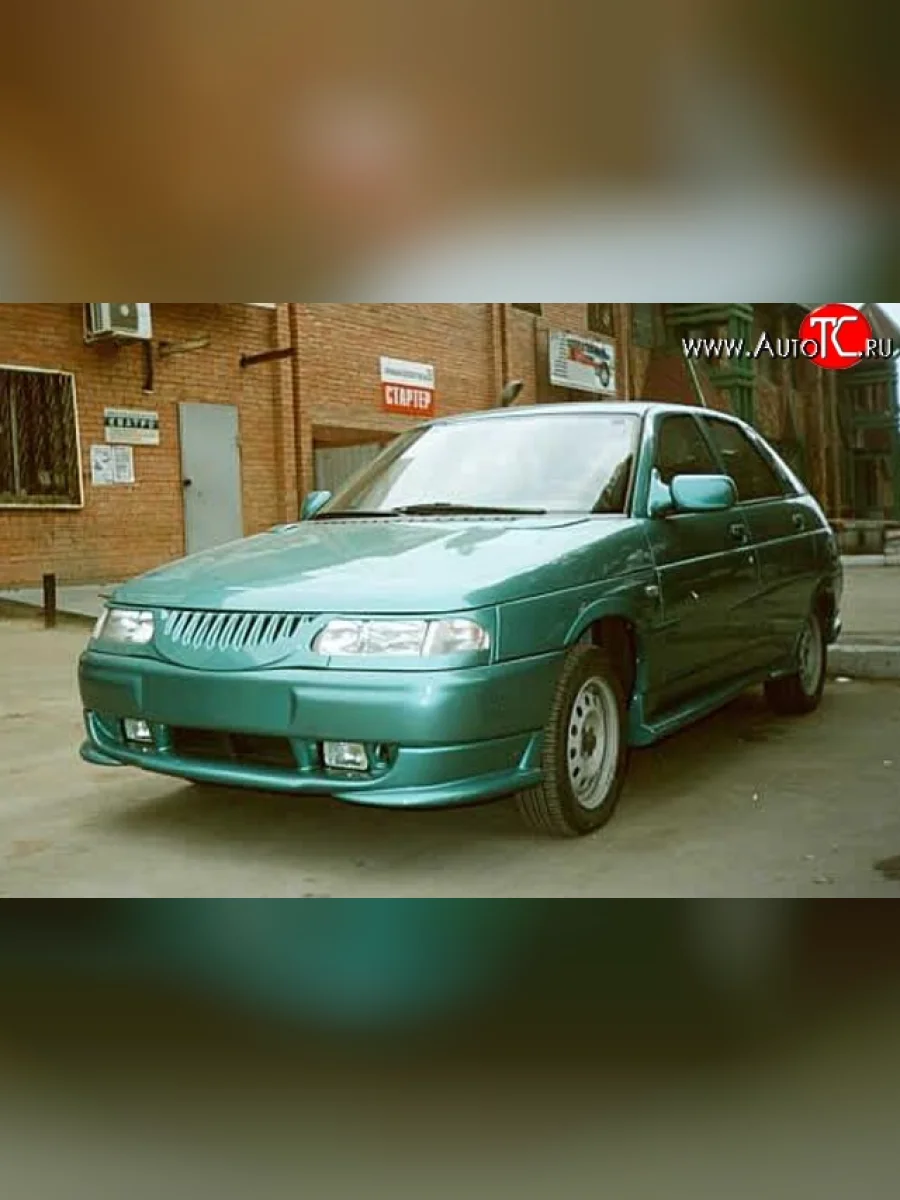 Накладка Кураж на передний бампер  Лада ВАЗ 2112 (1999-2009) (Неокрашенная)  в Перми Пермском крае