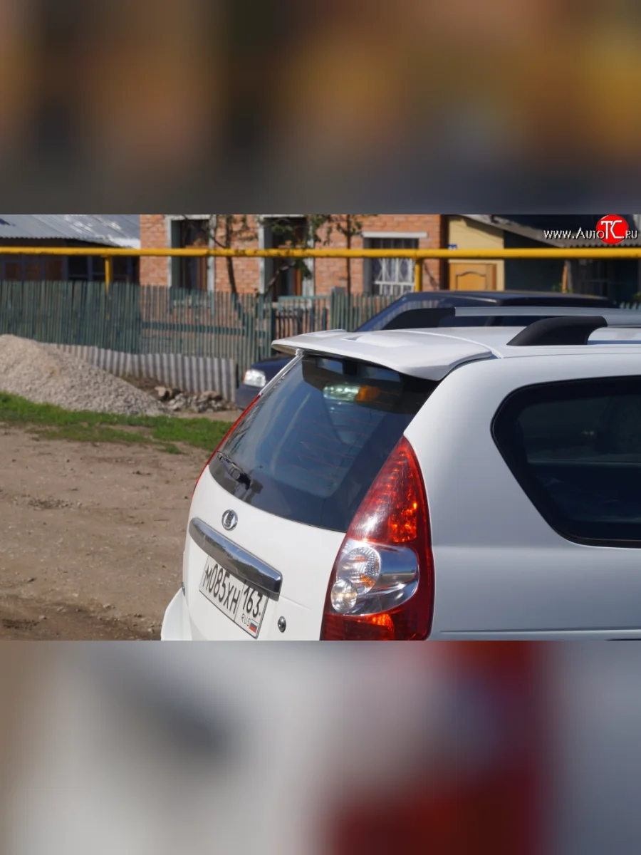 Спойлер Кураж v2 чистое стекло Лада ВАЗ Приора 2171 универсал дорестайлинг  (2008-2014) (Неокрашенный)  в Керчи Республика Крым