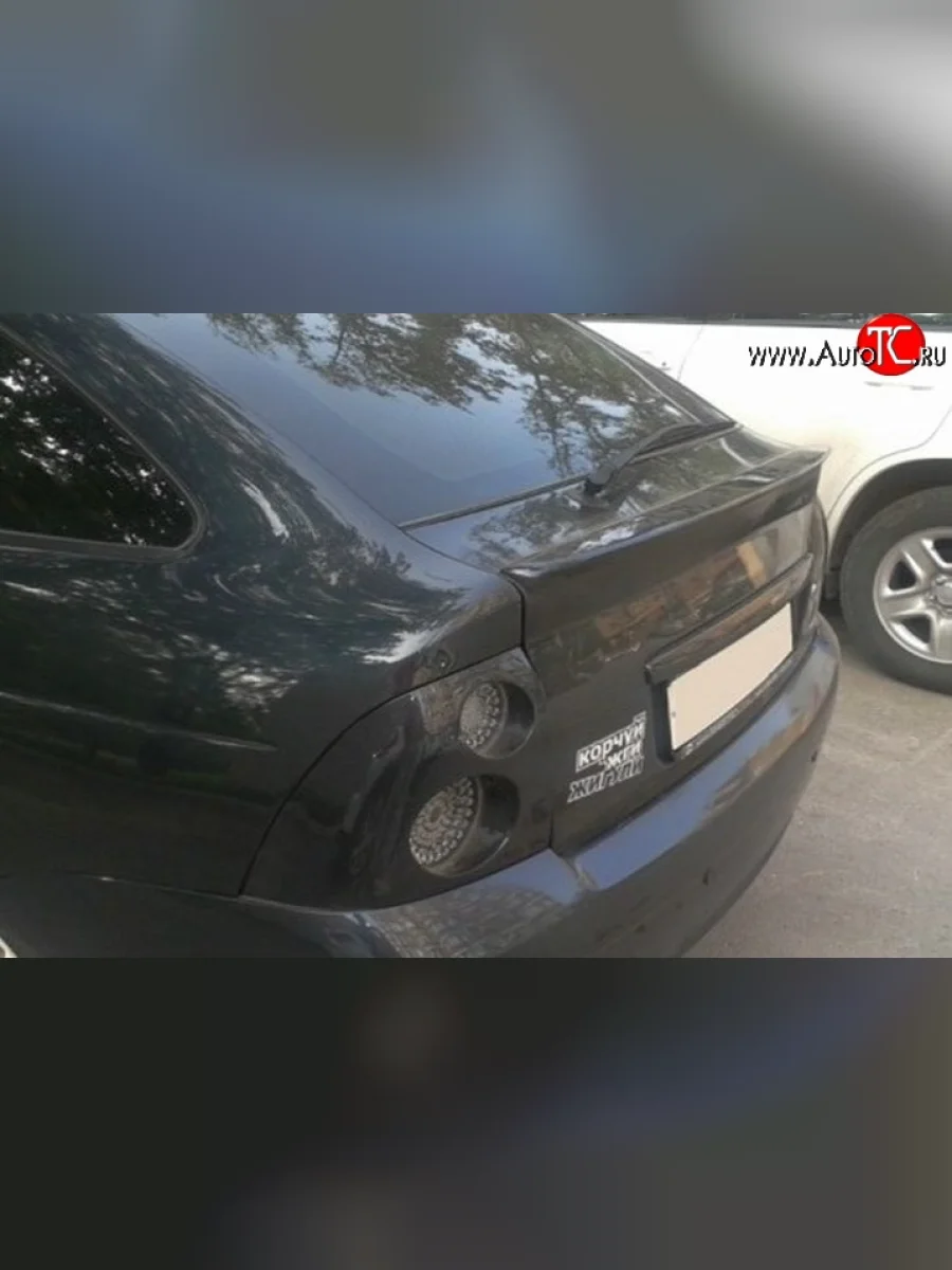 Лип спойлер Кураж v2 Лада ВАЗ Приора 2172 хэтчбек дорестайлинг (2008-2014) (Неокрашенный)  в Перми Пермском крае