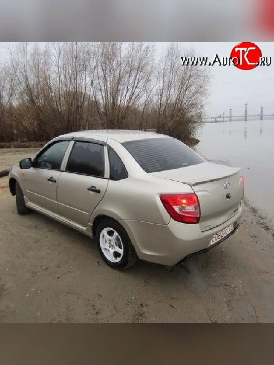 Лип спойлер GT Лада ВАЗ Гранта 2190 седан  дорестайлинг (2011-2017) (Неокрашенный)  в Самаре Самарской области