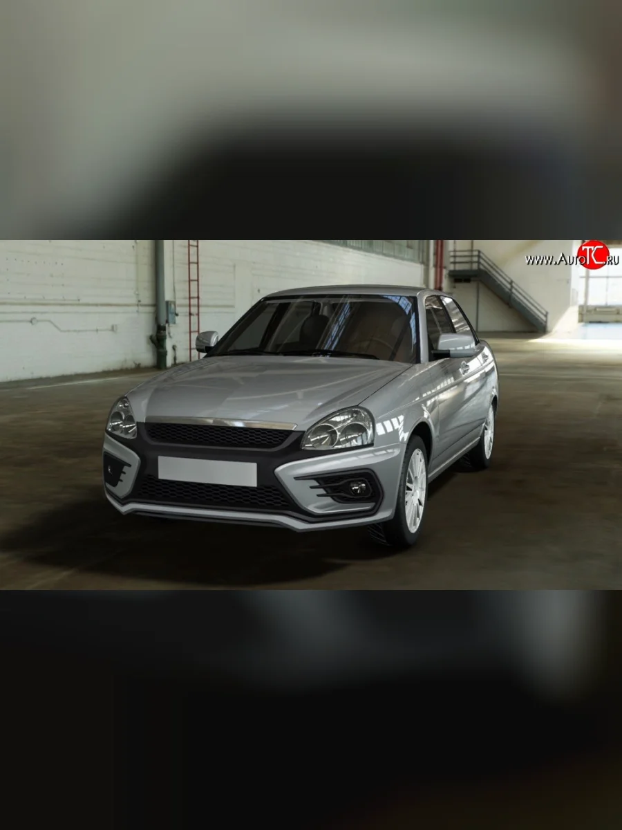 Бампер передний Razor  Лада ВАЗ Приора (2007-2018) 2170, 2171, 2172, 21728 (Неокрашенный)  с доставкой в г. Пермь