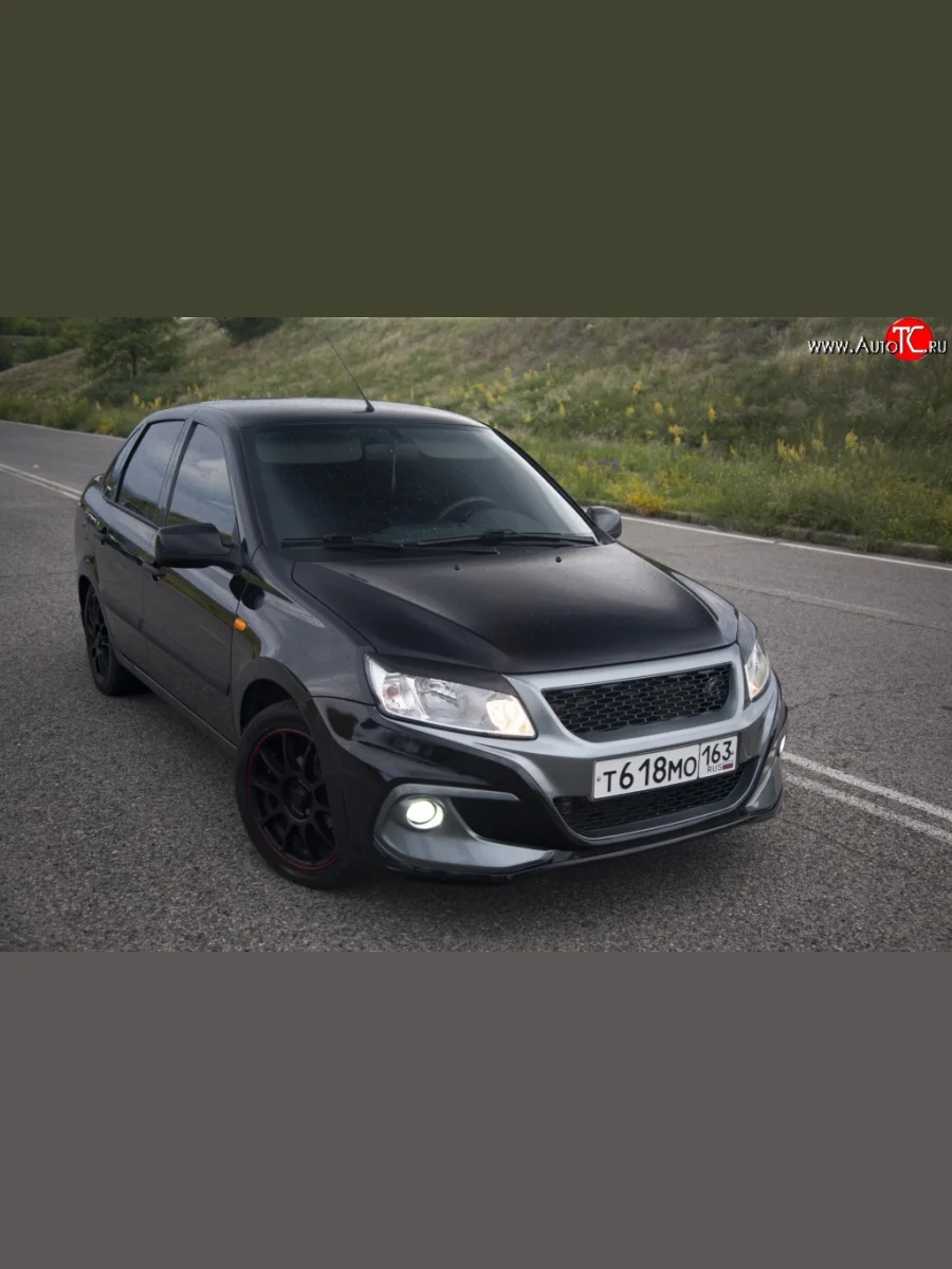 Передний бампер Razor  Лада ВАЗ Гранта (2011-2017) 1 2191, 2190 (Неокрашенный)  с доставкой в г. Керчь