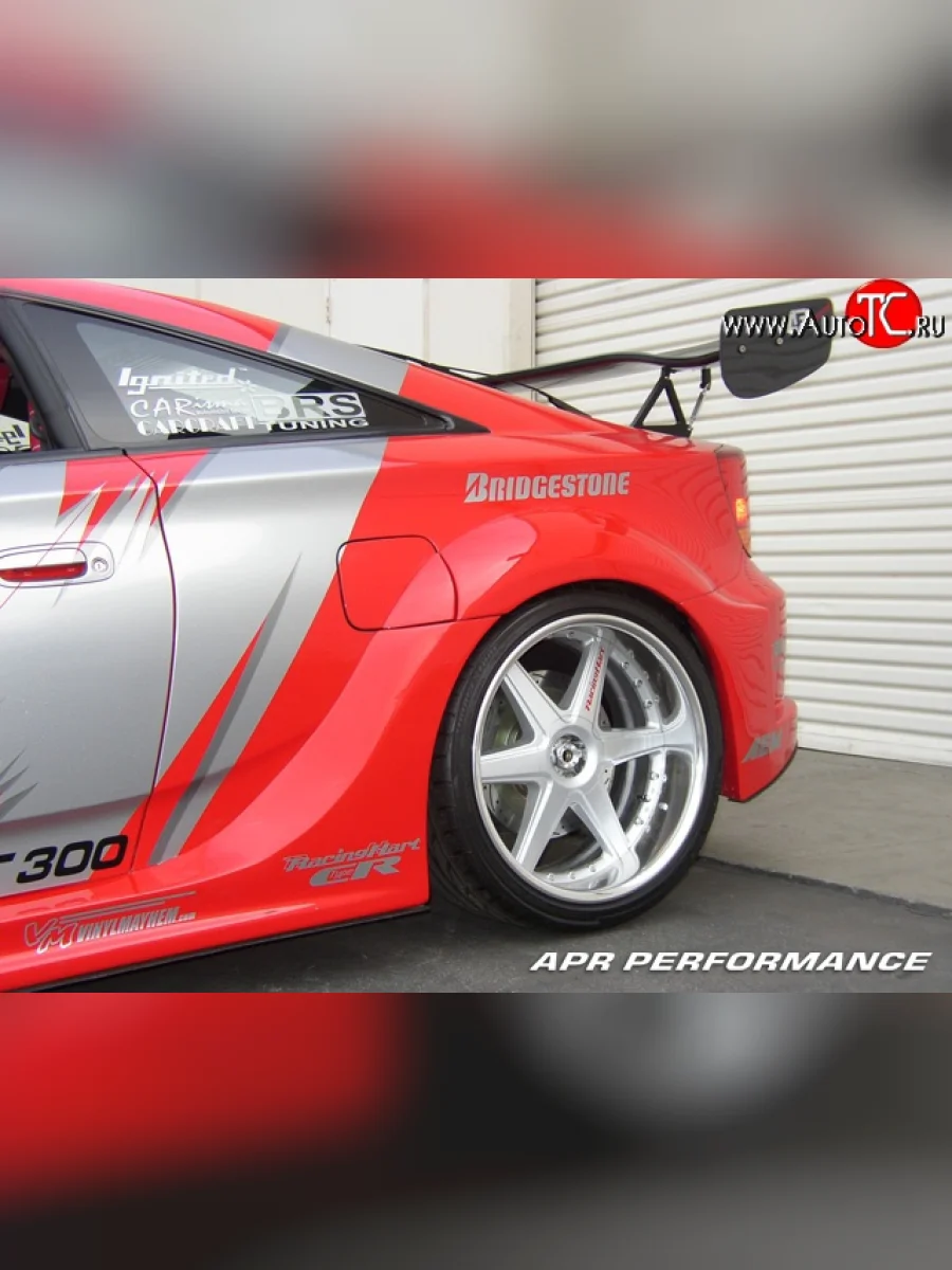 Комплект пластиковых накладок K1 Style wide body на задние крылья автомобиля Toyota Celica T230 (1999-2006)  в Самаре Самарской области