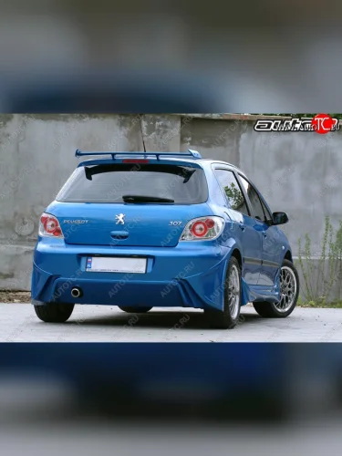 Задний бампер Auto-R Peugeot 307 хэтчбэк 5 дв. дорестайлинг (2001-2005)