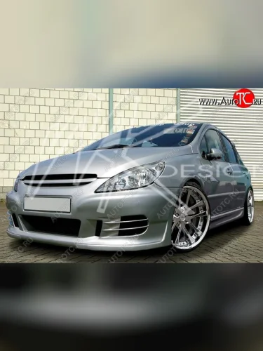 Передний бампер R1 Peugeot 307 универсал дорестайлинг (2001-2005)