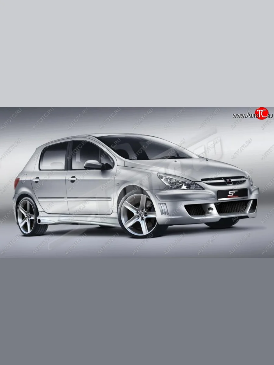 Передний бампер ST Peugeot 307 универсал дорестайлинг (2001-2005)  в Самаре Самарской области