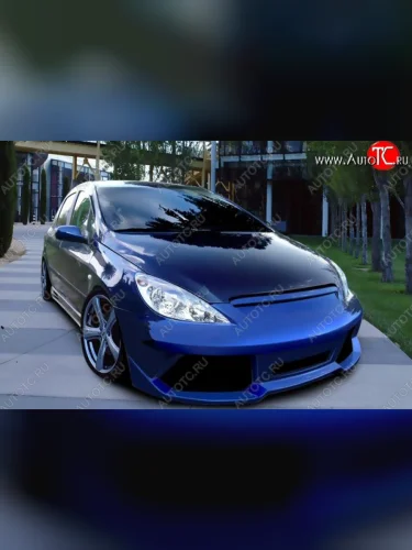 Передний бампер Golardo Peugeot 307 универсал дорестайлинг (2001-2005)