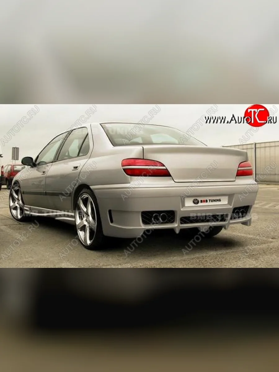 Задний бампер В2 Peugeot 406 8B седан дорестайлинг (1995-1999)  в Керчи Республика Крым