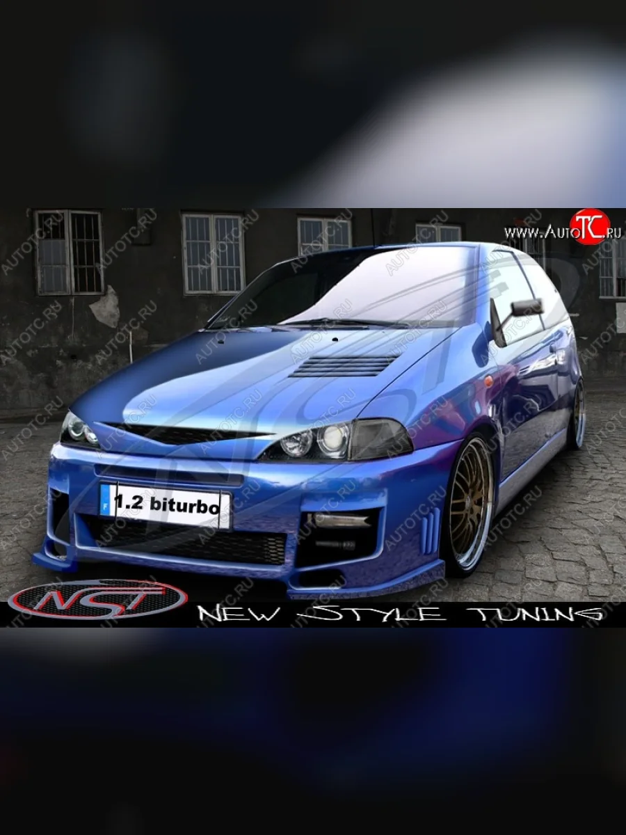 Передний бампер NST Fiat Punto 176 хэтчбэк 5 дв. (1993-1999)  в Перми Пермском крае