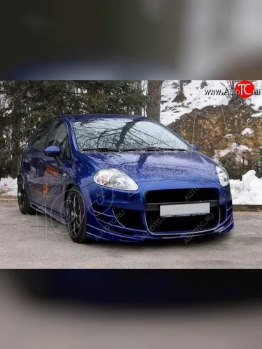 Передний бампер EVO Fiat Grande Punto (2005-2012)