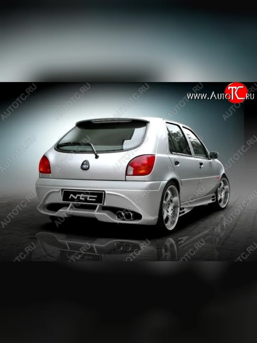 Задний бампер NTC Ford Fiesta 4 хэтчбэк 5 дв. дорестайлинг (1995-1999)  в Керчи Республика Крым