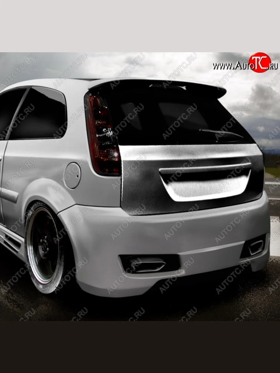 Задний бампер Rieger Ford Fiesta 5 хэтчбэк 5 дв. рестайлинг (2005-2008)  с доставкой в г. Керчь