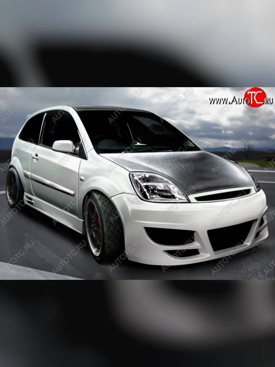 Пороги накладки Rieger Ford Fiesta 5 хэтчбэк 5 дв. рестайлинг (2005-2008)  с доставкой в г. Керчь