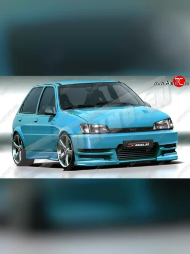 Передний бампер ST1 Ford Fiesta 3 хэчбэк 3 дв. (1989-1996)