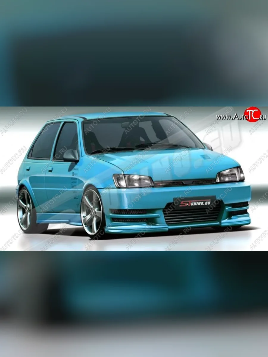 Передний бампер ST1 Ford Fiesta 3 хэчбэк 3 дв. (1989-1996)  в Керчи Республика Крым