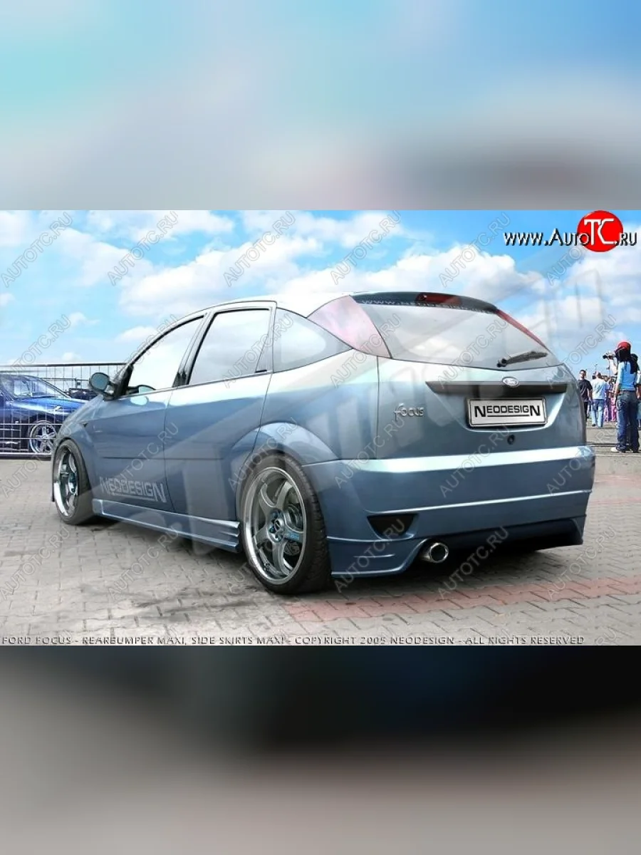 Задний бампер NEO Ford Focus 1 хэтчбэк 3 дв. дорестайлинг (1998-2002)  с доставкой в г. Керчь