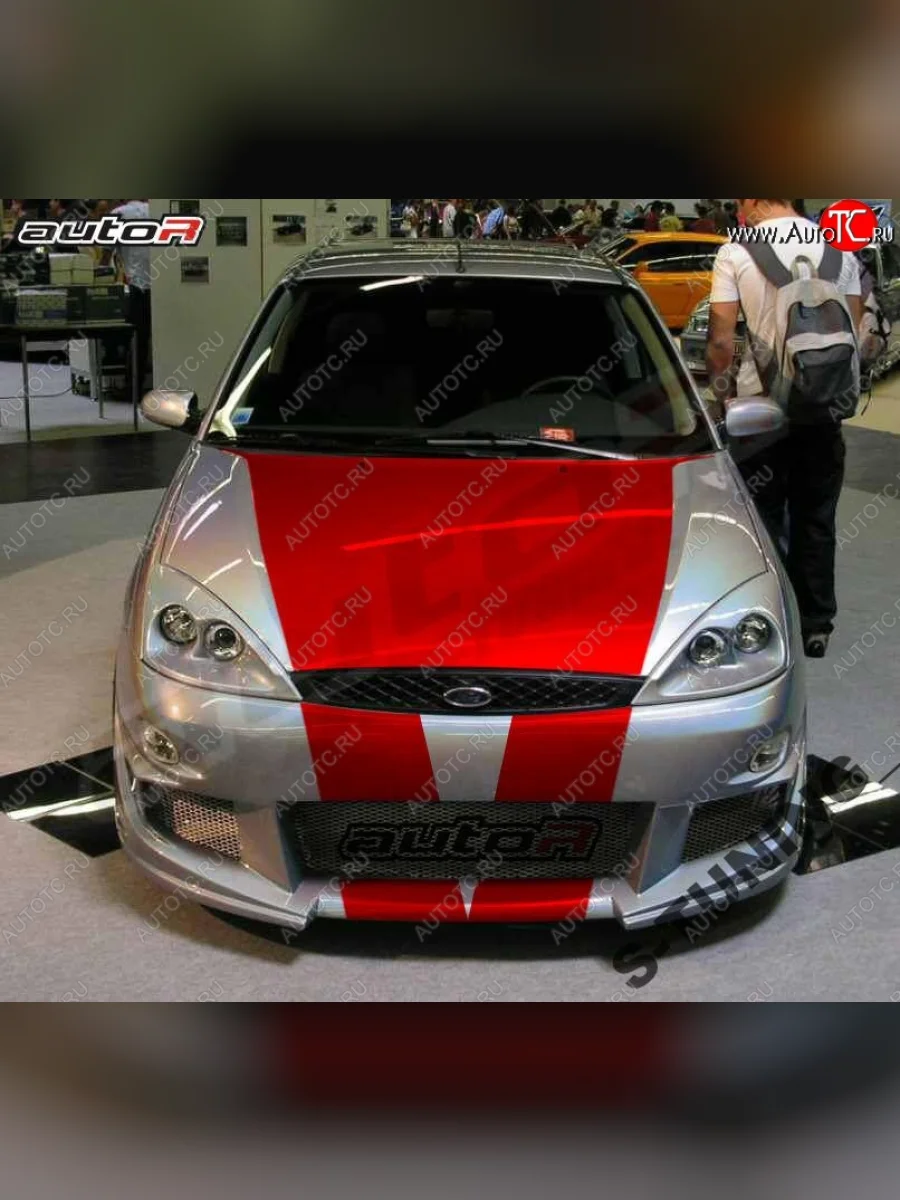 Передний бампер Auto-R Ford Focus 1 хэтчбэк 3 дв. дорестайлинг (1998-2002)  с доставкой в г. Керчь
