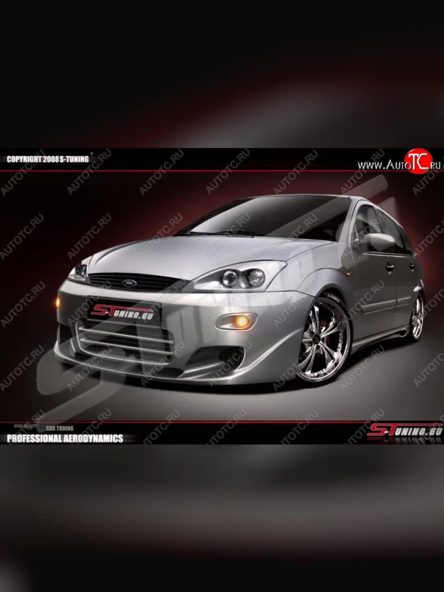 Передний бампер Monstr Ford Focus 1 универсал рестайлинг (2001-2005)  с доставкой в г. Керчь